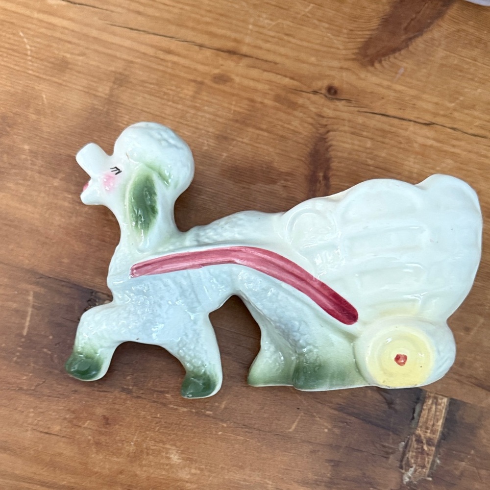 Vintage collectable POODLE planter